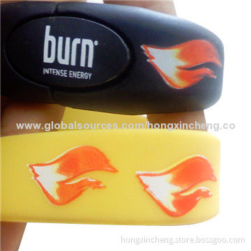 Bracelet/Wristband USB Flash Drives, Customized Logo Can be Printed